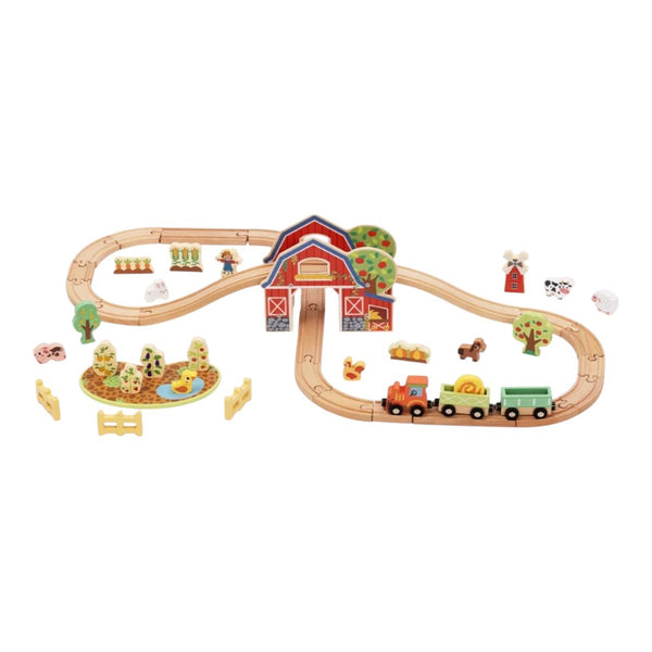 TOOKY TOY FARM TRAIN SET
