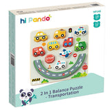 HI PANDO 2 IN 1 TRANSPORTATION BALANCE PUZZLE