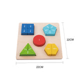 WOODEN FRACTION PUZZLE - TOOKY TOY