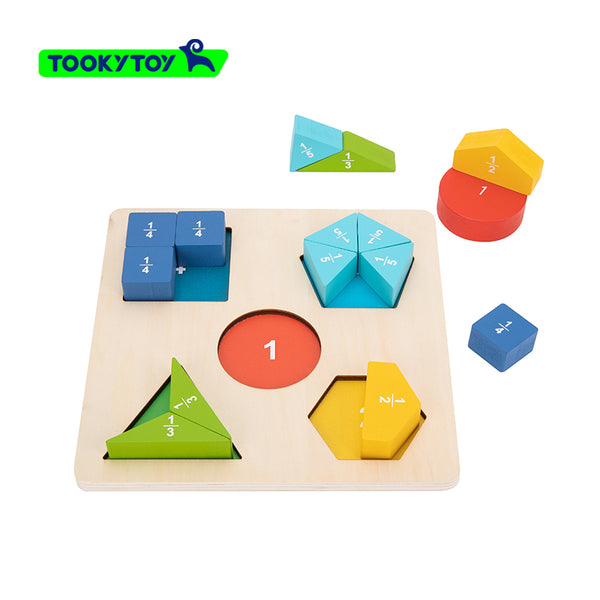 WOODEN FRACTION PUZZLE - TOOKY TOY