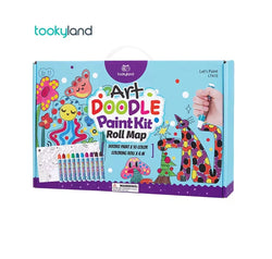 ART DOODLE PAINT KIT WITH ROLL MAP - TOOKLAND