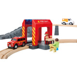 LARGE FIRE RESCUE TRAIN SET - TOOKY TOY