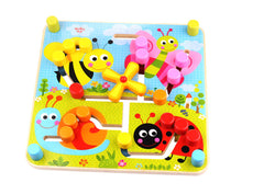 WOODEN REVERSIBLE MAZE - TOOKY TOY - SOLD OUT