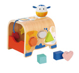 WOODEN COW SHAPE SORTER - TOOKY TOY