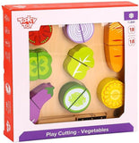 WOODEN CUTTING VEG - 9 VEGETABLES - TOOKY TOY - SOLD OUT