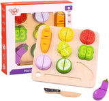 WOODEN CUTTING VEG - 9 VEGETABLES - TOOKY TOY - SOLD OUT