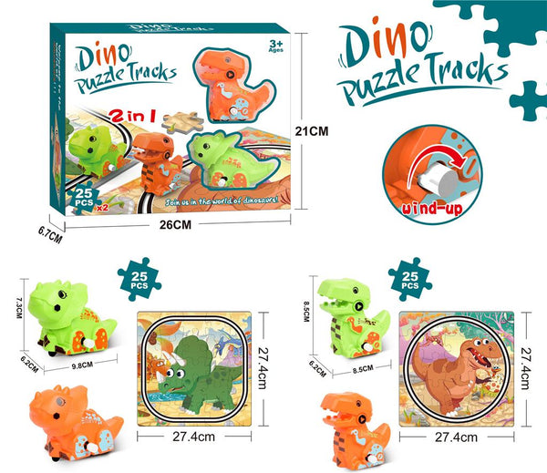 WIND UP DINO PUZZLE COMBO
