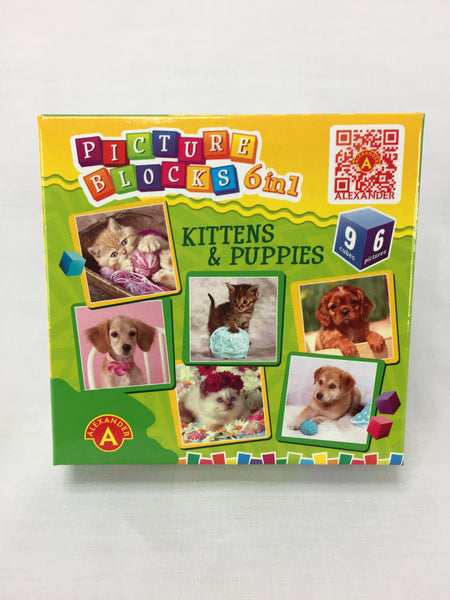 PUZZLE BLOCKS - KITTENS & PUPPIES