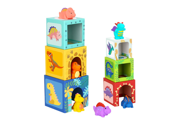 DINO NESTING TOWER - TOOKY TOY - SOLD OUT