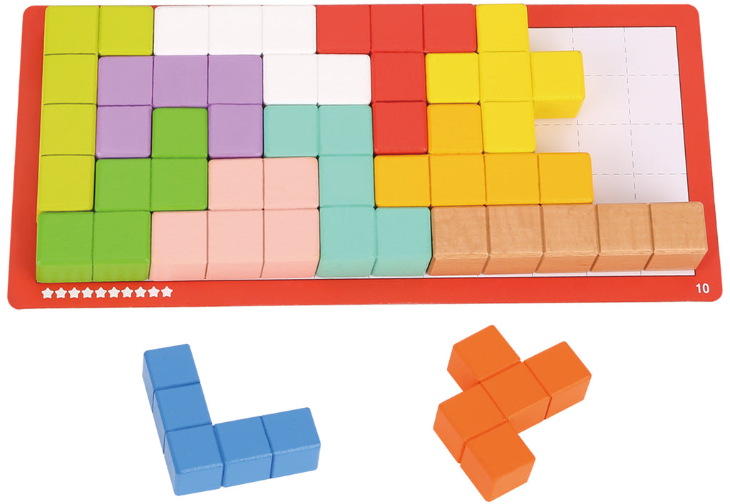 WOODEN CUBE PUZZLE GAME - TOOKY TOY - SOLD OUT – Free Range Kids ZA