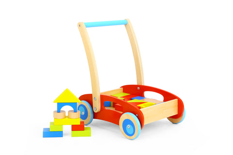 BABY WALKER WITH BLOCKS - OUT OF STOCK