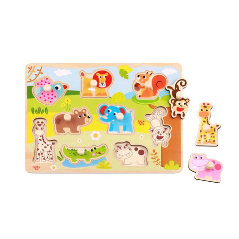 TOOKY JUNGLE ANIMAL PEG PUZZLE